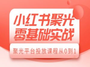 小红书聚光零基础实战，聚光平台投放课程从0到1-简创项目网