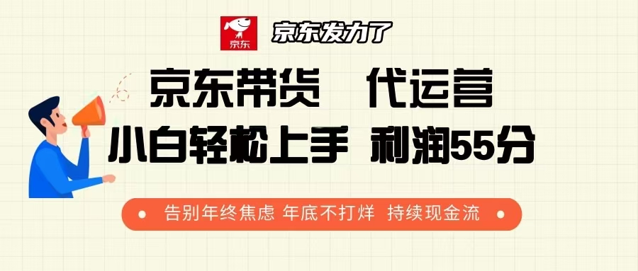 京东带货 代运营 利润55分 告别年终焦虑 年底不打烊 持续现金流-简创项目网