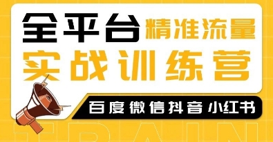 全平台精准流量实战训练营，百度微信抖音小红书SEO引流教程-简创项目网