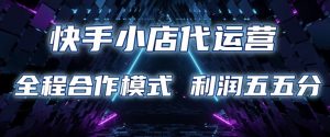 快手小店代运营 限时托管计划 合作模式 利润五五分成【揭秘】-简创项目网