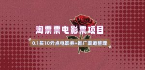 电影票无门槛券推广_0.1亓买10亓无门槛+渠道入口(v1.0版教程)-简创项目网