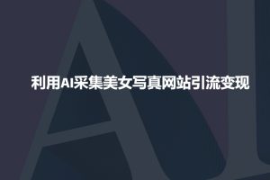 利用AI采集美女写真网站引流变现，引流嘎嘎的-简创项目网