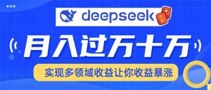 用DeepSeek席卷各大平台，快速上手实现多领域，让你收入猛增-简创项目网