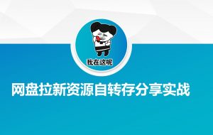 网盘拉新资源自动转存分享实战-简创项目网