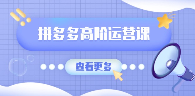 拼多多高阶运营课：极致群爆款玩法，轻付费无尽复制，打造单品爆款之路-简创项目网