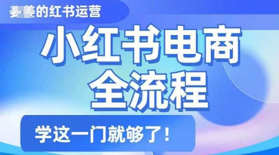 小红书电商全流程，精简易懂，从入门到精通，学这一门就够了-简创项目网