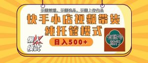 快手小店托管带货 2025新风口 批量自动剪辑爆款 月入5000+ 上不封顶-简创项目网