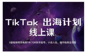 TikTok跨境电商新手起号与运营全攻略，0基础做跨境电商TIKTOK新手起号，小店入驻，操作指南全流程-简创项目网