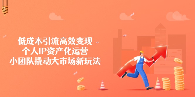 低成本引流高效变现，个人IP资产化运营，小团队撬动大市场新玩法-简创项目网