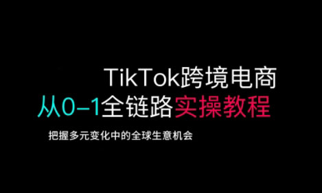 TikTok跨境电商从0-1全链路全方位实操教程，把握多元变化中的全球生意机会-简创项目网