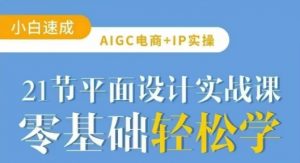 AIGC电商必备实操21节平面设计实战课，教你玩转AI-简创项目网