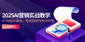 2025AI营销实战教学-5月，IP+AI技术融合，短视频矩阵精准获客-简创项目网