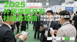 2025外贸流程开发社媒全攻略，利用免费社媒平台成功开发过百位客户-简创项目网