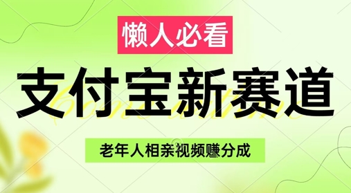 支付宝新赛道，利用老年人相亲视频，挣分成收益，轻松月入过W，操作简单-简创项目网