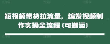 短视频带货拉流量，编发视频制作实操全流程(可搬运)-简创项目网