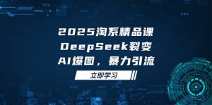 2025 淘系精品课，DeepSeek 裂变，AI 爆图，暴力引流-简创项目网