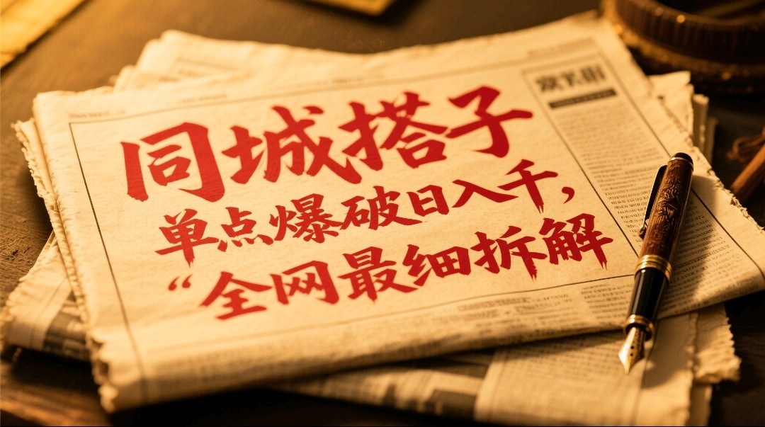 同城搭子群19.9单点爆破日入千，搭子组局月入万，全网最细拆解-简创项目网