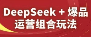DeepSeek+爆品运营组合玩法，2025淘系精品课-简创项目网