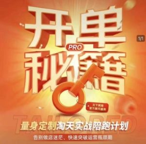淘宝开单秘籍PRO，量身定制淘天实战陪跑计划，告别做店迷茫、快速突破运营瓶颈期(更新)-简创项目网