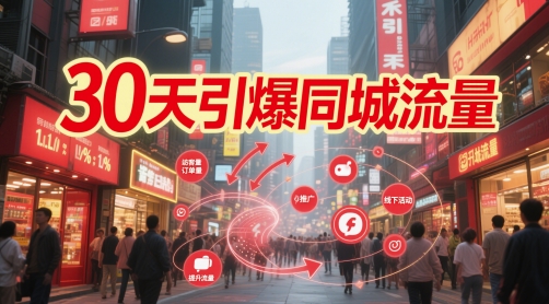 30天引爆同城流量：团购篇 认知篇 流量篇 来客篇 达人篇 老板人设IP篇 投流篇-简创项目网