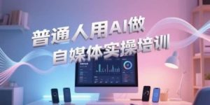 普通人用AI做自媒体实操培训，普通人一个人用ai做自媒体，视频制作、短视频引流、直播带货，轻松入门-简创项目网