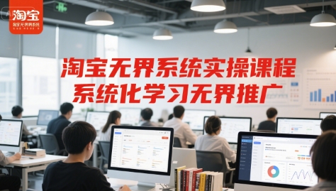 淘宝无界系统实操课程，系统化学习无界推广-简创项目网
