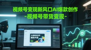 视频号变现新风口AI爆款创作-视频号带货变现-简创项目网
