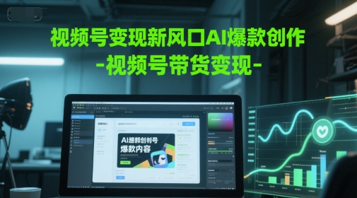视频号变现新风口AI爆款创作-视频号带货变现-简创项目网