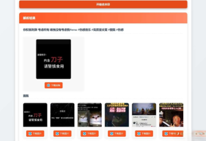 聚合短视频解析去水印源码(有后台)自适应双端-简创项目网