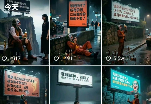 一条视频竟然15W赞！用AI制作小丑自嘲扎心文案视频，当下非常火爆的短视频流量神器-简创项目网