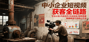 中小企业短视频获客全链路，平台认知/内容创作/抖加投放/矩阵搭建，精准引流核心方法-简创项目网