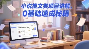小说推文类项目讲解，0 基础速成秘籍-简创项目网