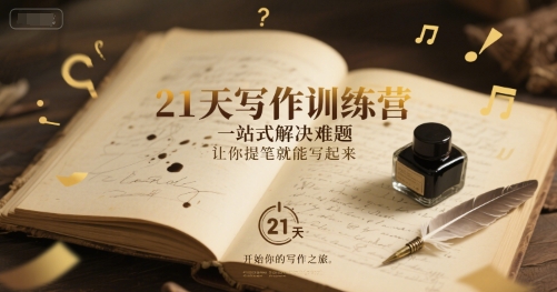 21天写作训练营，​一站式解决难题，让你提笔就能写起来-简创项目网