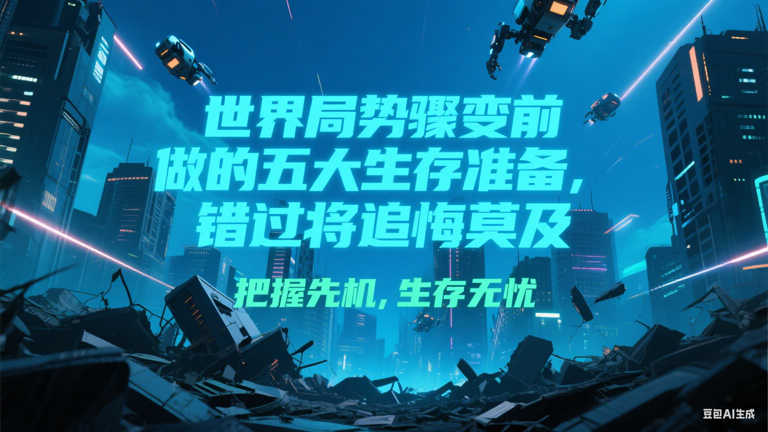 付费文章《世界局势骤变前必做的五大生存准备，错过将追悔莫及》-简创项目网