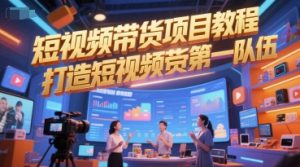 短视频带货项目教程，打造短视频带货第一队伍-简创项目网