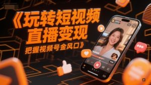 玩转短视频直播变现，把握视频号金风口-简创项目网