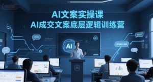 AI文案实操课，AI成交文案底层逻辑训练营-简创项目网