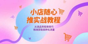 小店随心推实战教程，从选品到投放技巧，精准获取高转化流量-简创项目网
