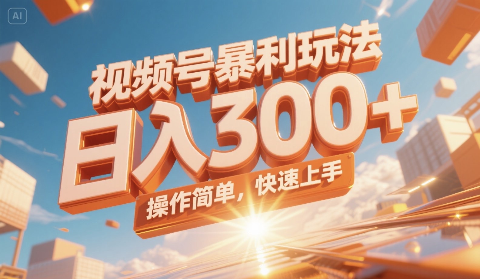 视频号暴利玩法，日入300+，操作简单，快速上手。-简创项目网
