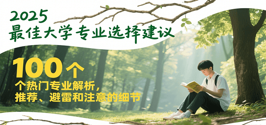 2025最佳大学专业选择建议，100个热门专业解析，推荐、避雷和注意的细节-简创项目网