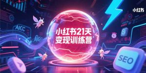 小红书21天变现训练营,AIGC工具高效应用,SEO优化核心技巧-简创项目网