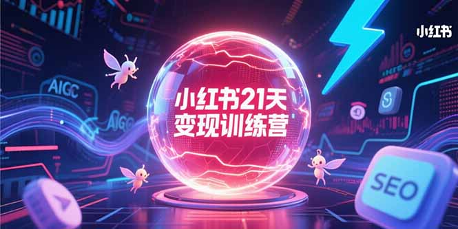 小红书21天变现训练营，AIGC工具高效应用，SEO优化核心技巧-简创项目网