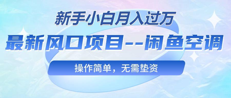 最新风口项目—闲鱼空调，新手小白月入过万，操作简单，无需垫资-简创项目网