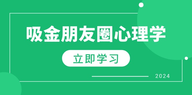 朋友圈吸金心理学：揭秘心理学原理，增加业绩，打造个人IP与行业权威-简创项目网
