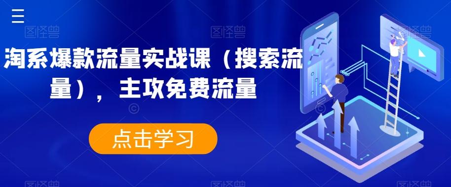 淘系爆款流量实战课（搜索流量），主攻免费流量-简创项目网