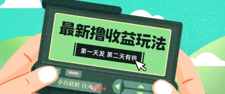2024最新撸视频收益玩法，第一天发，第二天就有钱-简创项目网