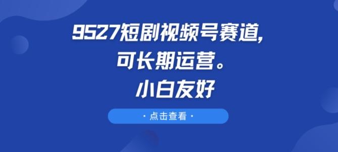 9527短剧视频号赛道，可长期运营，小白友好【揭秘】-简创项目网