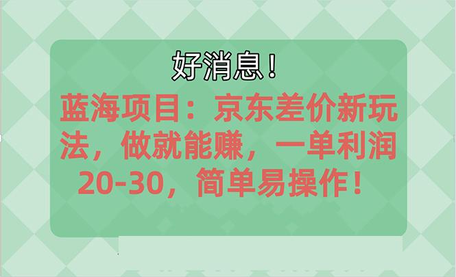 越早知道越能赚到钱的蓝海项目：京东大平台操作，一单利润20-30，简单…-简创项目网