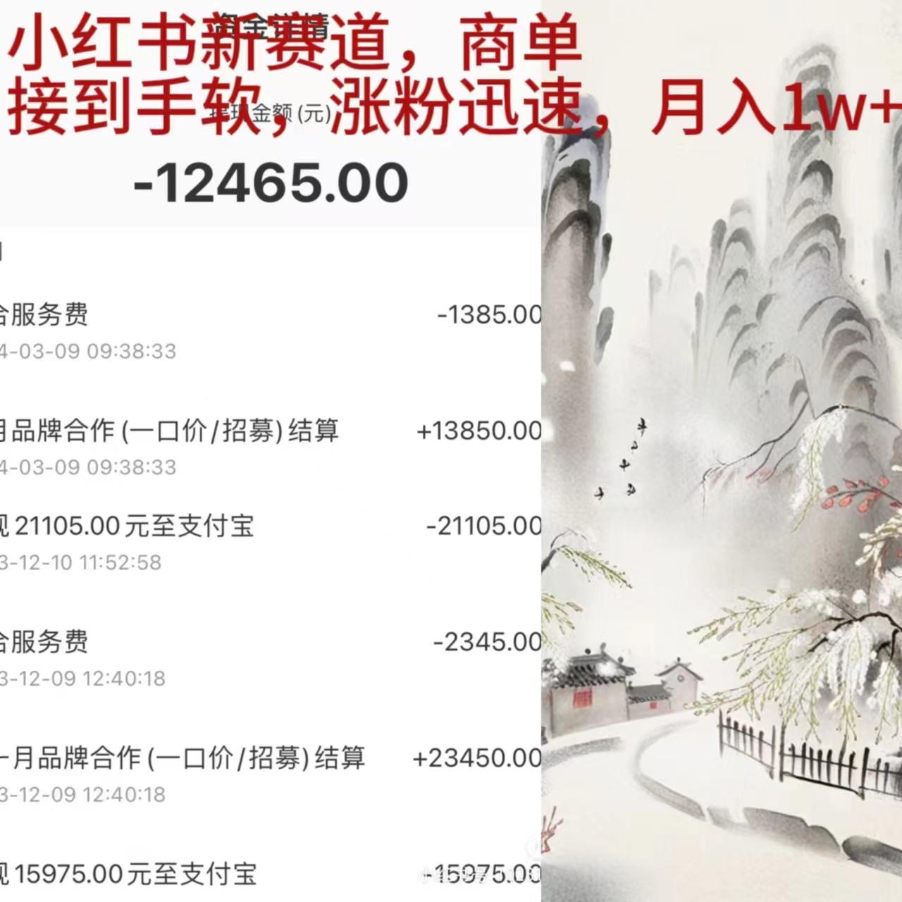 (9476期)小红书新赛道，商单接到手软，涨粉迅速，月入1w+-简创项目网