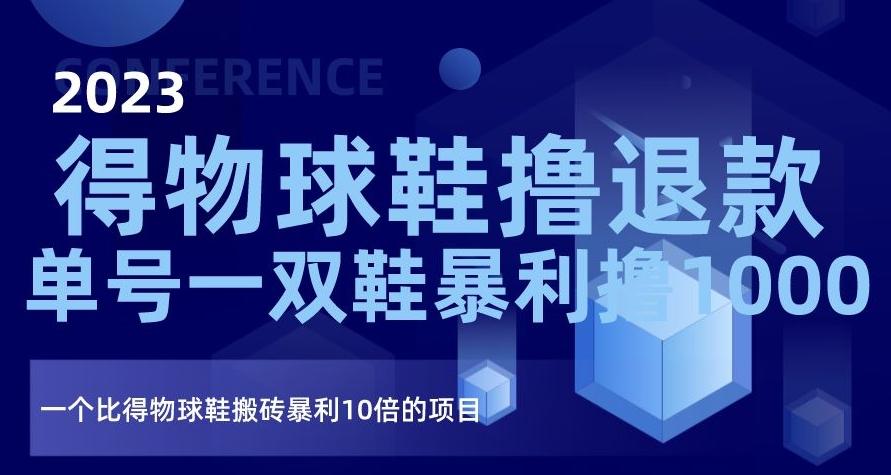 2023得物球鞋撸退款，单号一双鞋暴利撸1000，一个比得物球鞋搬砖暴利10倍的项目【揭秘】-简创项目网
